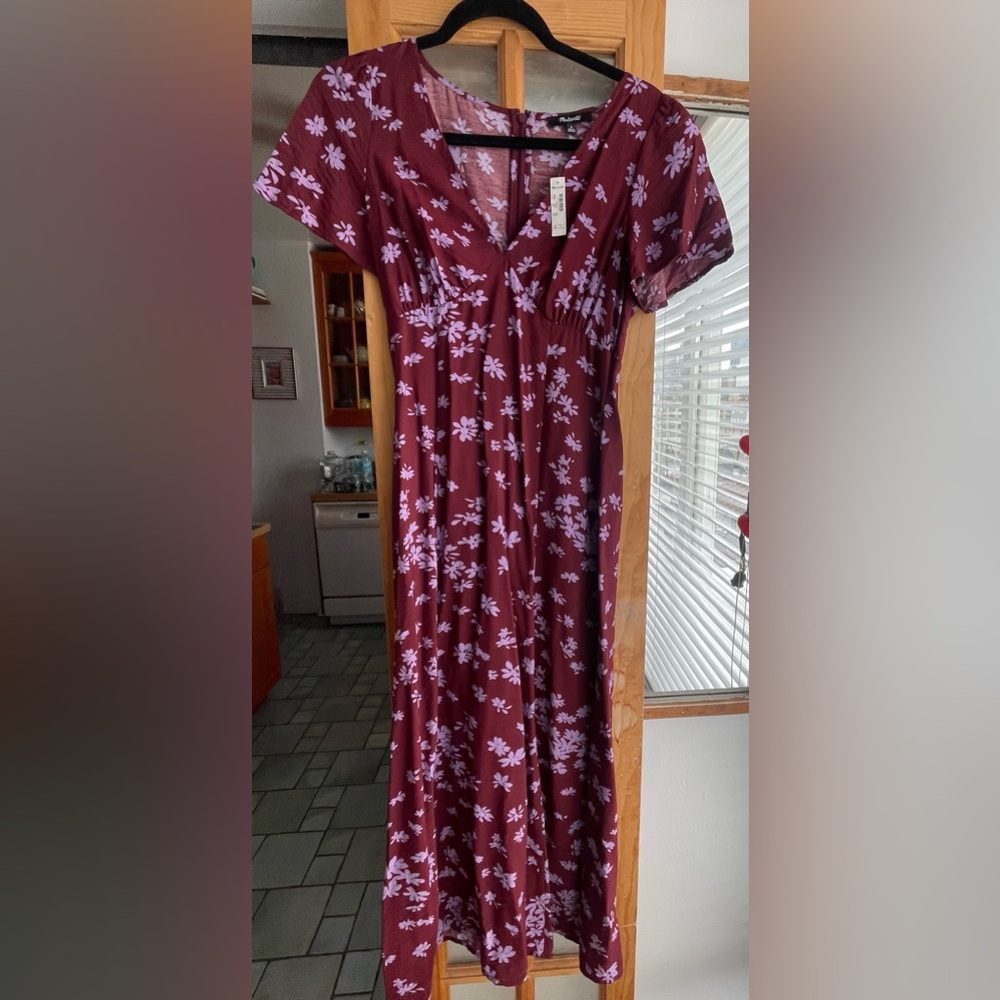 Madewell NWT print midi dress
